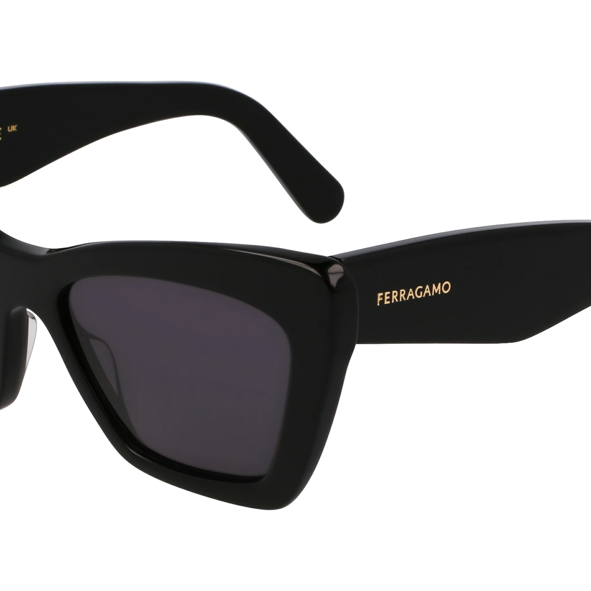 Salvatore Ferragamo Black Sunglasses with Gold Logo Salvatore Ferragamo SF1066S 001 Sunglasses Women main image 2