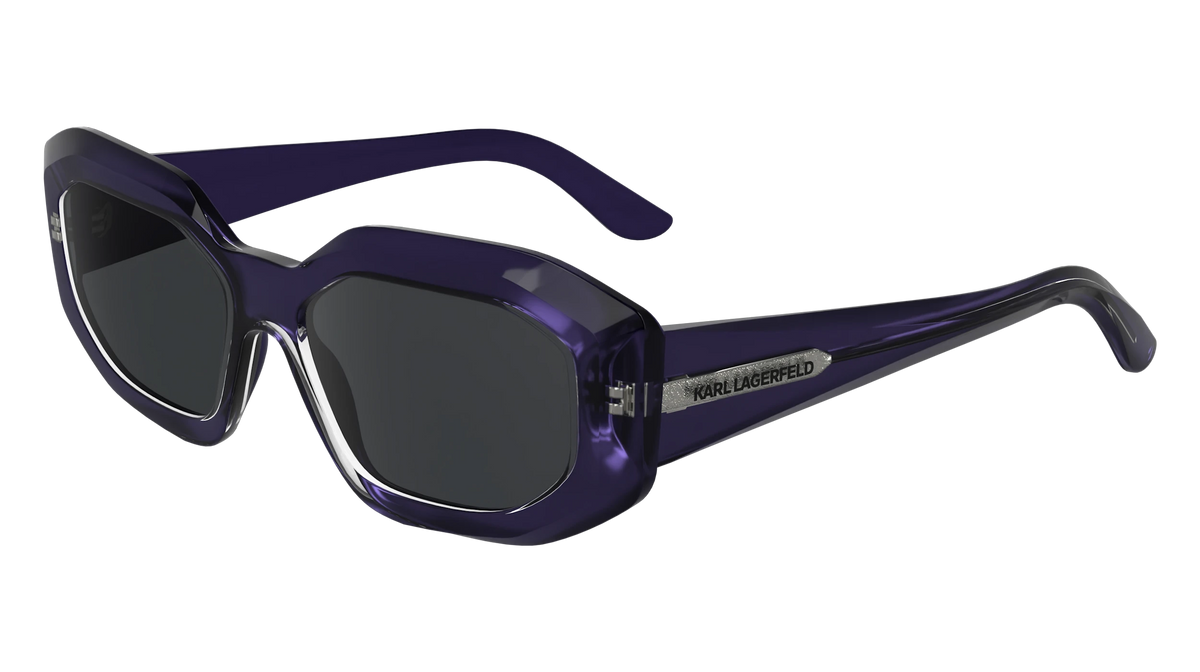 Karl Lagerfeld Clear Purple Frame Sunglasses with Purple Lenses NWOT Karl Lagerfeld KL6150 541 Women main image 2