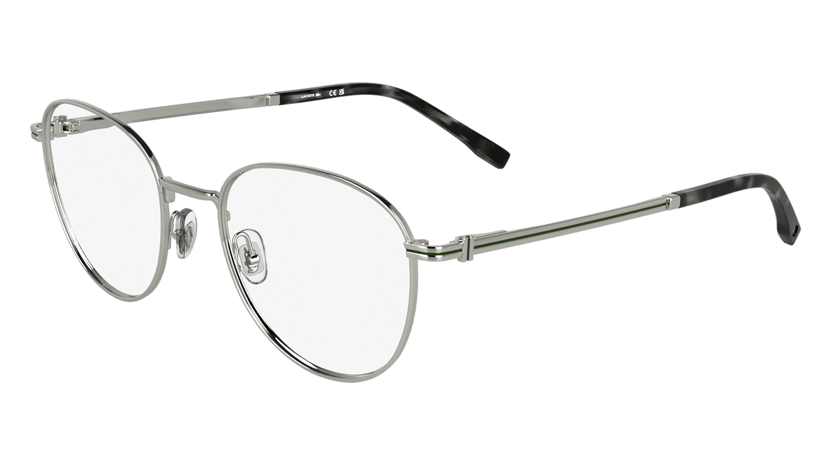 Lacoste L2132 317 Gray Rectangle Eyeglasses Clear Lenses 51mm Lacoste L2707 Glasses | Free Shipping and Returns | Eyeconic main image 4