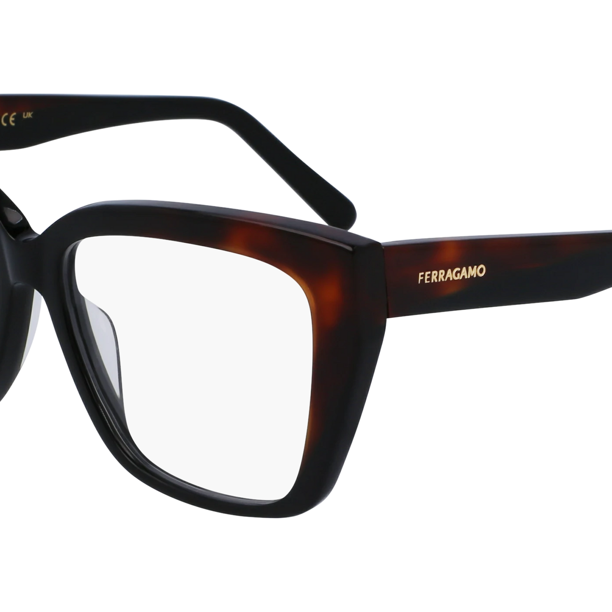 Salvatore Ferragamo SF2939N Eyeglasses Transparent Khaki Acetate Cat-Eye Ferragamo SF2939N Eyeglasses | Select Eyewear main image 3