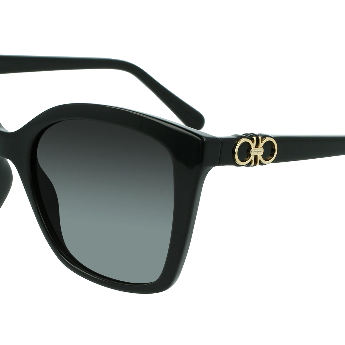 New Ferragamo SF600SL Sunglasses. Black Ferragamo SF1068S Shiny Black Prescription Sunglasses main image 2