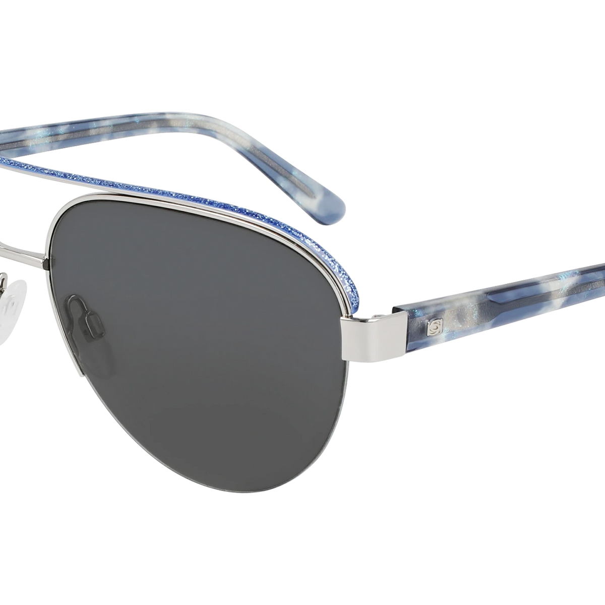 Bebe Aviator Sunglasses with Swarovski Crystals White/Gold tone Frame BB7225SC bebe Aviator Sunglasses for Women for sale | eBay main image 3