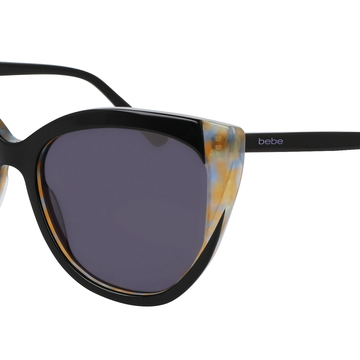Bebe BB7253 Sunglasses OS Plum Purple Marble Y2K Retro Oversized Cat Eye Bebe BB7253 Sunglasses | Select Eyewear main image 2
