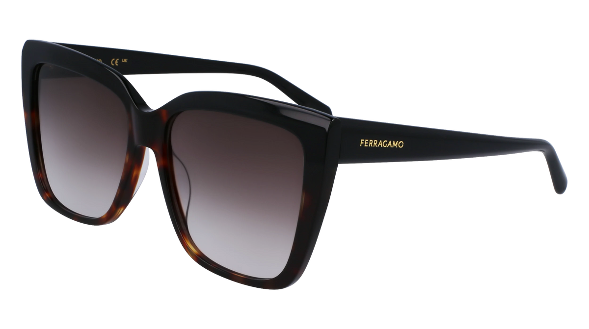 New Salvatore Ferragamo SF1102S 619 Women\'s Brown Gradient Cat-Eye Sunglasses Ferragamo SF1102S Sunglasses | Select Eyewear main image 2