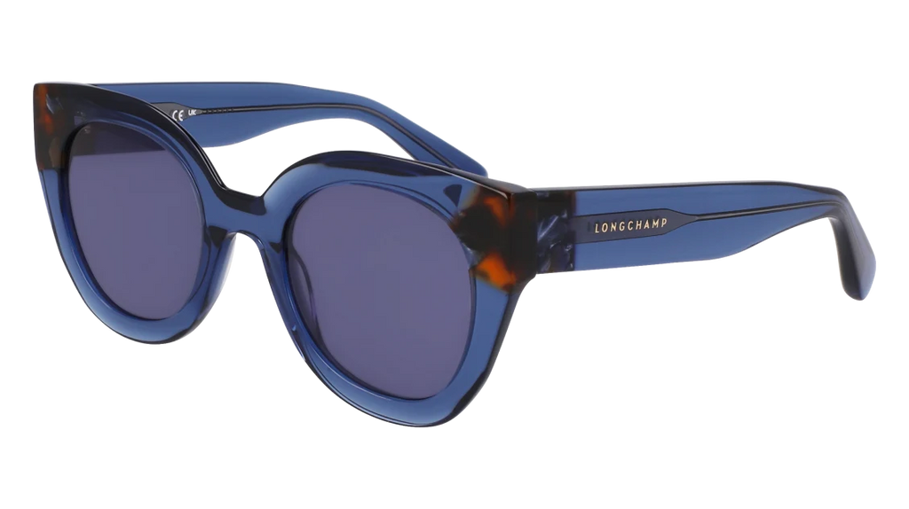 Longchamp Blue Sunglasses Longchamp LO766S 400 Cat Eye Transparent Blue Sunglasses  main image 3
