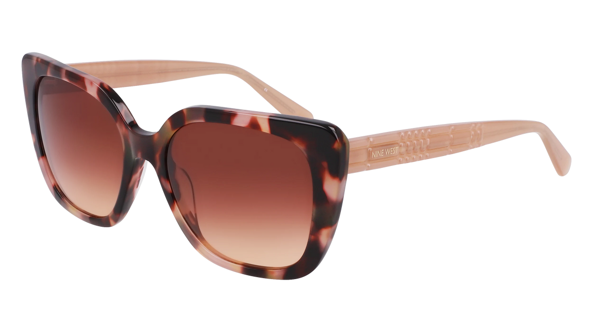 Nine West Womens Tortoise Shell Rectangle Sunglasses Brown Gradient Lens NW674S Sunglasses - Nine West Authorized Retailer  main image 4