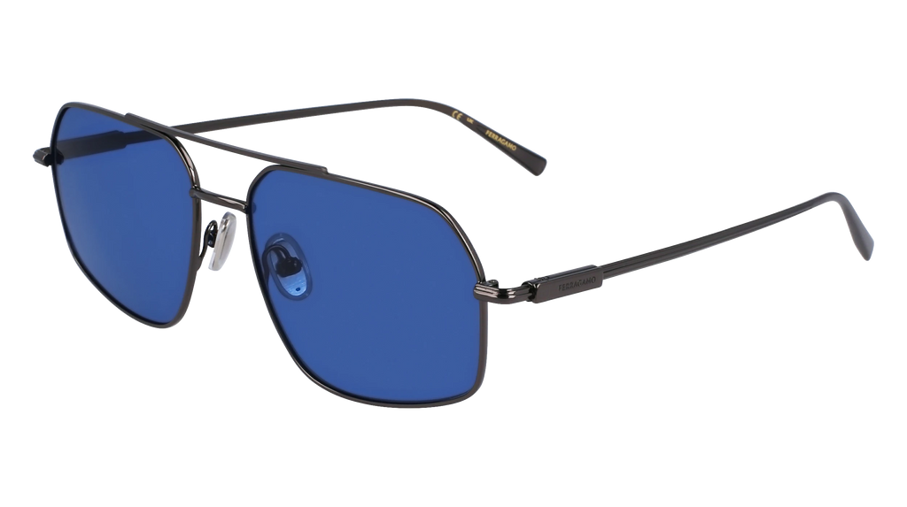 NIB Ferragamo Blue Lens Sport Sunglasses Ferragamo Blue Sport Sunglasses SF1057S 232 49 886895554046  main image 4
