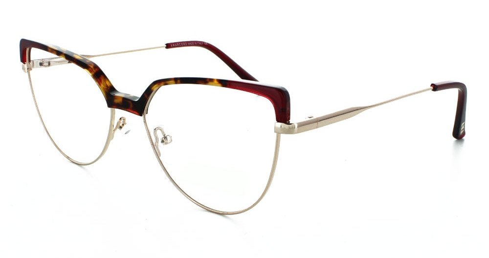 Tribeca Eyewear Bowery Red Tort/rose gold Eyeglasses