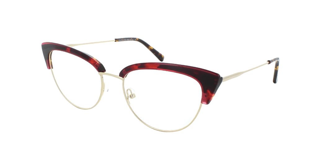 Tribeca Watts Burgundy Tortoise Gold Eyewear