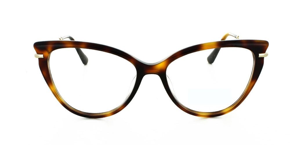 Women's full rim plastic cat-eye eyeglass frame. Color glitter cream/gold by Tribeca Eyewear